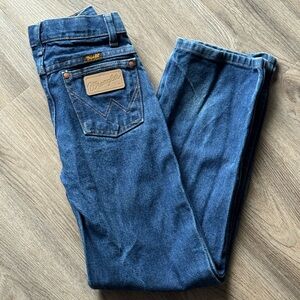 Wrangler Boys cowboy Cut Dark Blue Jeans